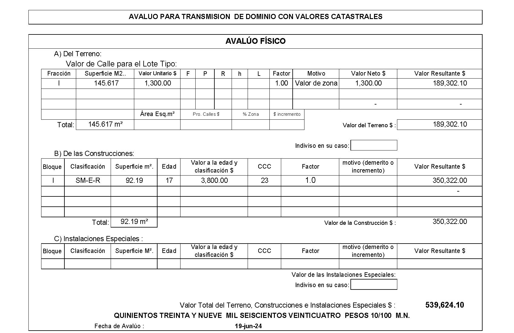 Proyecto Valuación